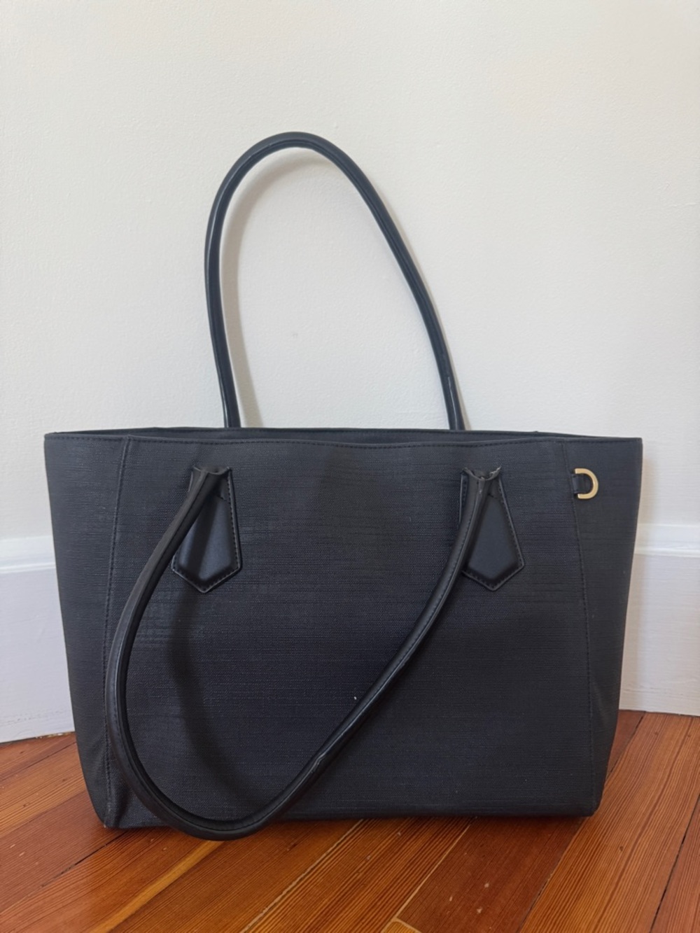 Dagne Dover Legend Tote Black Large Work Laptop Bag Structured Organizer